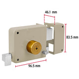 CERRADURA SOBREPONER DER INSTALA-FACIL, LLAVE TETRA, BLMSTER