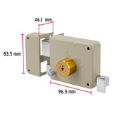 CERRADURA SOBREPONER IZQ INSTALA-FACIL, LLAVE TETRA, BLMSTER