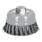 CARDA COPA 4' ALAMBRE TRENZADO GRUESO, MULTI-ROSCA, TRUPER