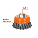 CARDA DE COPA TRENZADA 4', M14