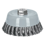 CARDA COPA 5' ALAMBRE TRENZADO GRUESO, MULTI-ROSCA, TRUPER