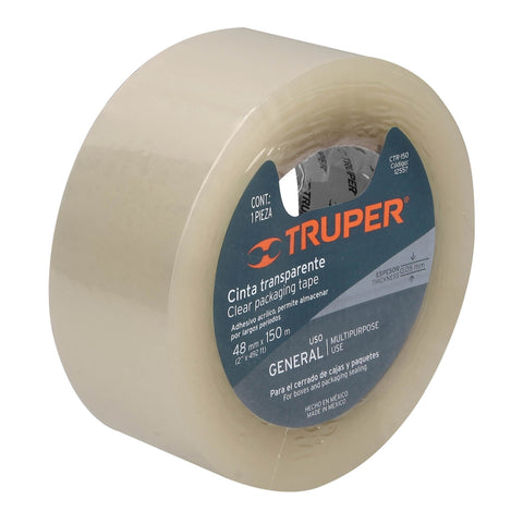 CINTA D/EMPAQUE TRANSP 48MMX 150M BLISTR