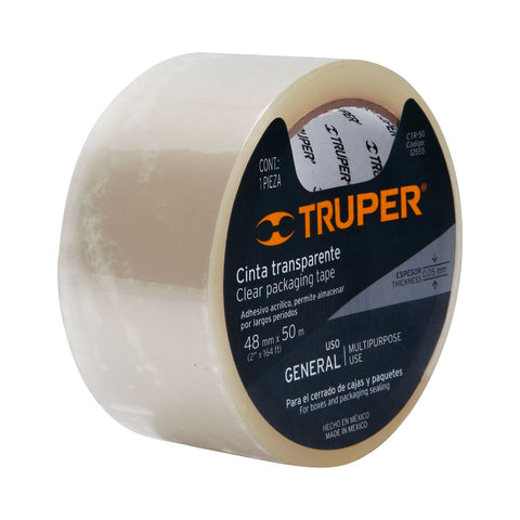 CINTA D/EMPAQUE TRANSPARENTE 48MM X 50 M