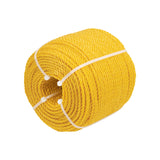 CUERDA TORCIDA DE POLIPROPILENO AMARILLA 4MM, POR KILO