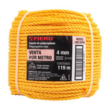 CUERDA AMARILLA DE 4 MM EN ROLLO DE 119M FIERO