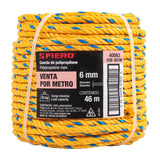 CUERDA AMARILLA DE 6 MM EN ROLLO DE 46 M FIERO