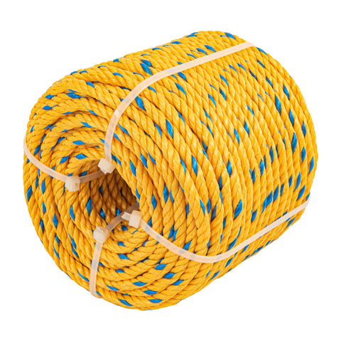 CUERDA AMARILLA DE 6 MM EN ROLLO DE 46 M FIERO