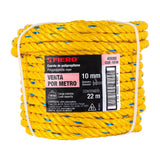 CUERDA AMARILLA DE 10M, ROLLO C/22M, FIERO, POR METRO