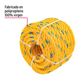 CUERDA AMARILLA DE 11 MM EN ROLLO DE 18M FIERO