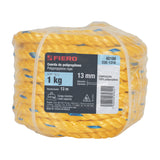 CUERDA TORCIDA DE POLIPROPILENO AMARILLA 13MM, POR KILO