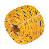 CUERDA TORCIDA DE POLIPROPILENO AMARILLA 13MM, POR KILO