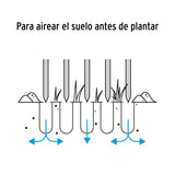 CULTIVADOR FORJADO PARA JARDMN 5 DIENTES, MANGO DE 60'