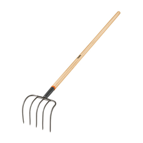 CULTIVADOR FORJADO PARA JARDMN 5 DIENTES, MANGO DE 60'