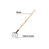 CULTIVADOR JARDINERO FORJADO MANGO 54'