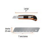 CUTTER CON GRIP, CUCHILLA DE 25 MM
