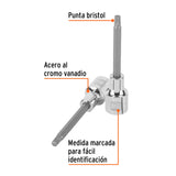 DADO PUNTA LARGA BRISTOL M6, CUADRO 1/2, TRUPER
