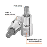 DADO PUNTA CORTA BRISTOL M10 CUADRO 1/2, TRUPER