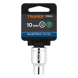 DADO CUADRO 1/2' ESTRIADO METRICO 10MM