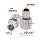 DADO CUADRO 1/2' HEXAGONAL 10MM