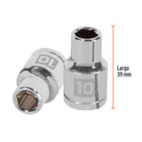 DADO CUADRO 1/2' HEXAGONAL 10MM