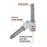 DADO PUNTA LARGA BRISTOL M12, CUADRO 1/2', TRUPER