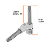 DADO PUNTA LARGA BRISTOL M12, CUADRO 1/2', TRUPER