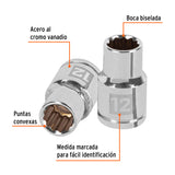 DADO CUADRO 1/2' ESTRIADO METRICO 12MM