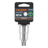 DADO PUNTA CORTA BRISTOL M14, CUADRO 1/2', TRUPER