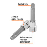 DADO PUNTA LARGA BRISTOL M14, CUADRO 1/2', TRUPER