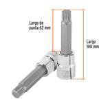 DADO PUNTA LARGA BRISTOL M14, CUADRO 1/2', TRUPER