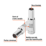 DADO LARGO DE 7/16' 12 PUNTAS, CUADRO 1/2', TRUPER