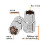 DADO CUADRO 1/2' HEXAGONAL 14MM