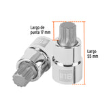 DADO PUNTA CORTA BRISTOL M16, CUADRO 1/2', TRUPER