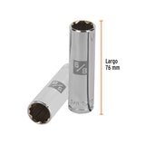 DADO LGO CUADRO 1/2' ESTRIADO STD 5/8'