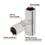 DADO LARGO DE 20 MM, 6 PUNTAS, CUADRO 1/2', TRUPER