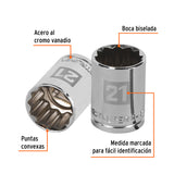 DADO CUADRO 1/2' ESTRIADO METRICO 21MM