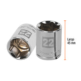 DADO CUADRO 1/2' HEXAGONAL 22MM