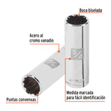 DADO LARGO CUADRO 1/2' ESTRIADO STD 3/4'