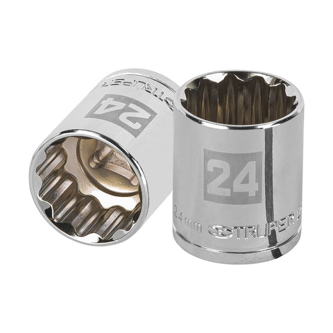 DADO CUADRO 1/2' ESTRIADO METRICO 24MM