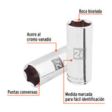 DADO LARGO DE 24 MM, 6 PUNTAS, CUADRO 1/2', TRUPER