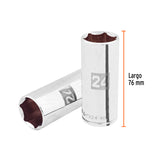 DADO LARGO DE 24 MM, 6 PUNTAS, CUADRO 1/2', TRUPER
