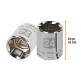 DADO CUADRO 1/2' HEXAGONAL 24MM