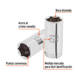 DADO LARGO DE 26 MM, 6 PUNTAS, CUADRO 1/2', TRUPER