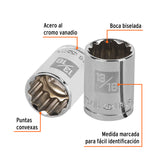 DADO CUADRO 1/2' ESTRIADO 13/16'