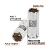DADO LARGO CUADRO 1/2' HEXAGONAL 7/8'