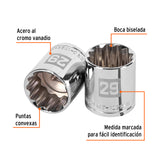 DADO CUADRO 1/2' ESTRIADO METRICO 29MM