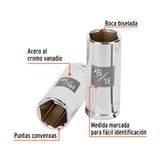 DADO LARGO CUADRO 1/2' HEXAGONAL 15/16'