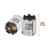 DADO CUADRO 1/2' HEXAGONAL STD 1-1/16'