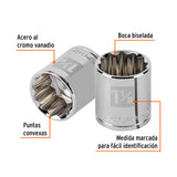 DADO CUADRO 1/2' ESTRIADO 1-1/8'