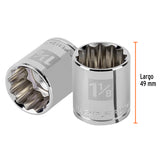 DADO CUADRO 1/2' ESTRIADO 1-1/8'